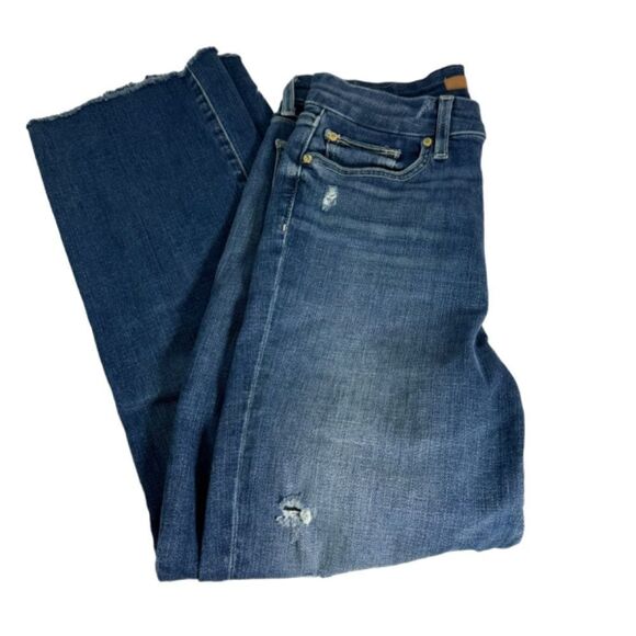 Joe's Jeans Hi (Rise)Honey Hight rise Curvy Boot Cut Ripped Raw Hem Jeans Sz  28 - Picture 11 of 11